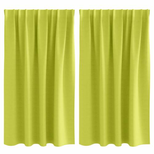 Zavjese 2 pcs Jabukova zelena 140 x 140 cm Poliester Cijena