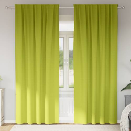 Zavjese 2 pcs Jabukova zelena 225 x 140 cm Poliester Cijena