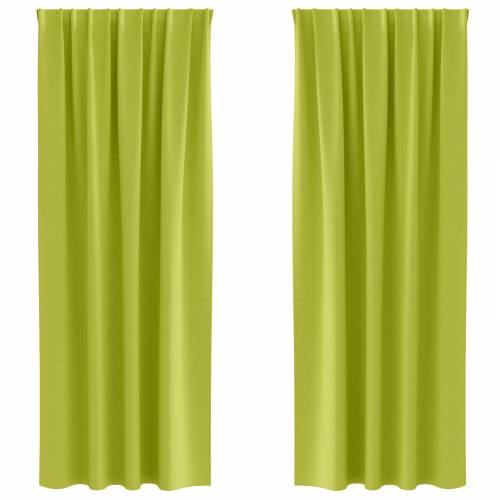 Zavjese 2 pcs Jabukova zelena 225 x 140 cm Poliester Cijena