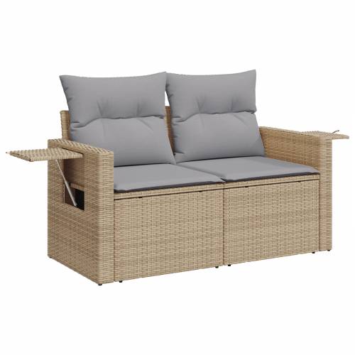 9-dijelni Vrtni Sofa Set s Jastučićima Bež Poli Ratan Akacija Cijena