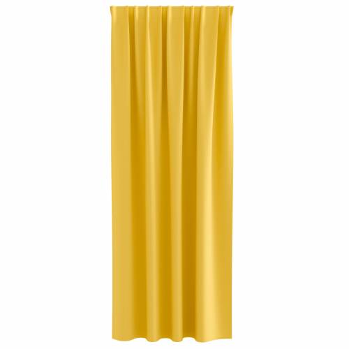 Zavjese 2 pcs žuta boja senfa 225 x 140 cm Poliester Cijena