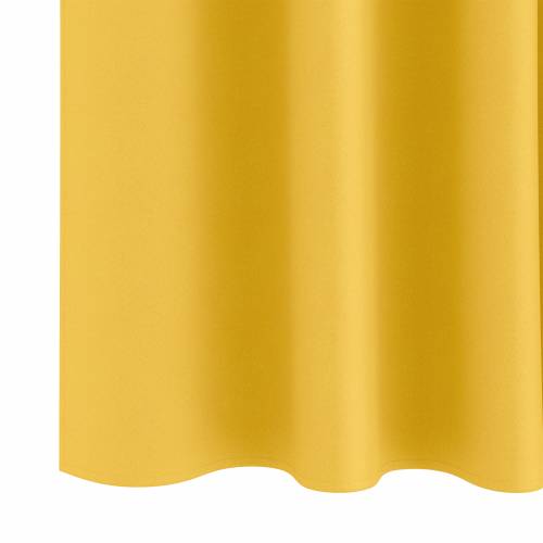 Zavjese 2 pcs žuta boja senfa 245 x 140 cm Poliester Cijena