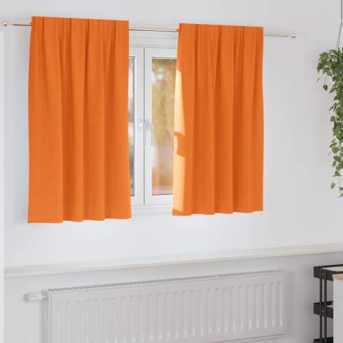 Zavjese 2 pcs Svijetla narančasta 140 x 140 cm Poliester Cijena