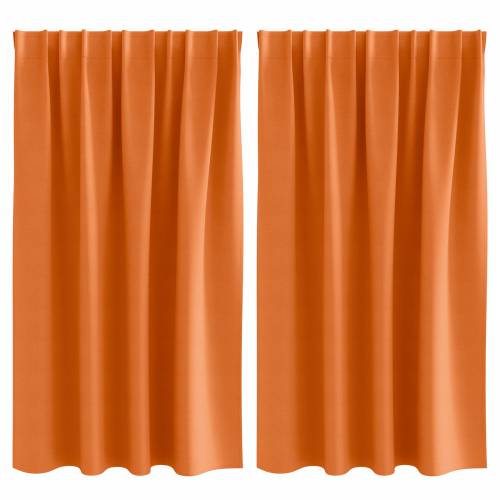 Zavjese 2 pcs Svijetla narančasta 140 x 140 cm Poliester Cijena