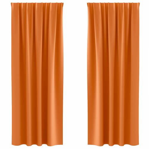 Zavjese 2 pcs Svijetla narančasta 225 x 140 cm Poliester Cijena