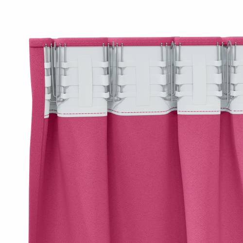 Zavjese sa zavjesama 2 pcs Svijetla roza 225 x 140 cm Poliester Cijena