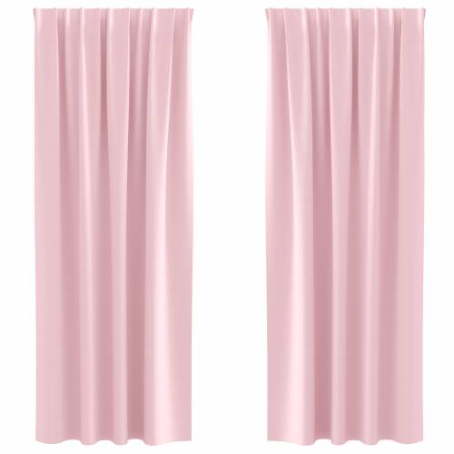 Zavjese 2 pcs Bebe ružičasta 245 x 140 cm Poliester Cijena