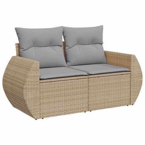 8 komada set vrtnih sofa s jastucima bež poli ratan akacija Cijena