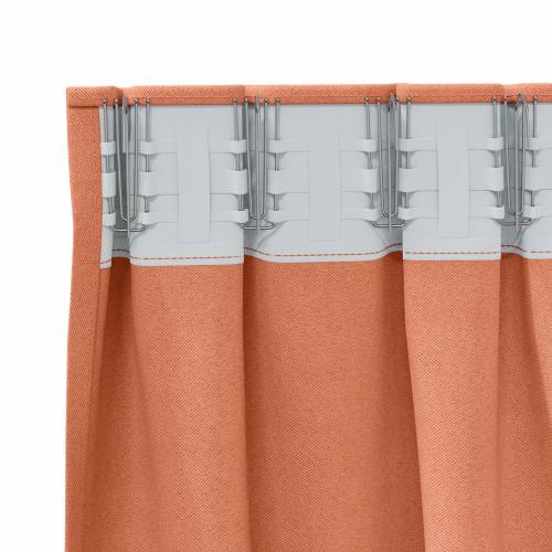 Zavjese sa zavjesama 2 pcs Terakota 245 x 140 cm Poliester Cijena