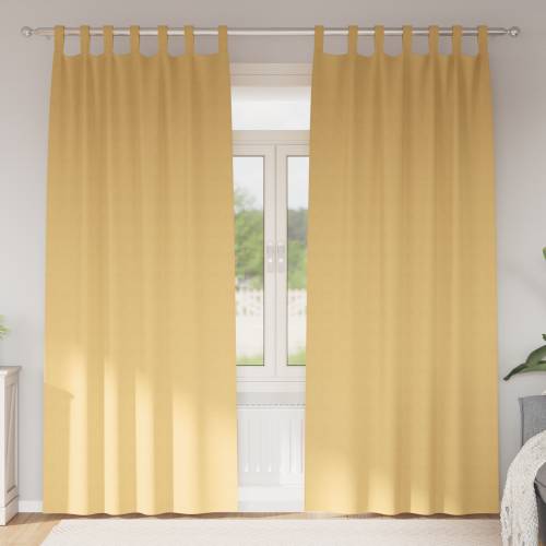 Zavjese sa zavjesama 2 pcs Bež 260 x 140 cm Poliester Cijena