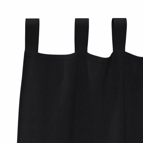 Zavjese sa zavjesama 2 pcs Crna 245 x 140 cm Poliester Cijena