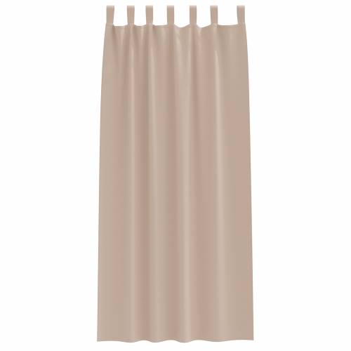 Zavjese sa zavjesama 2 pcs Sivo-smeđa 245 x 140 cm Poliester Cijena