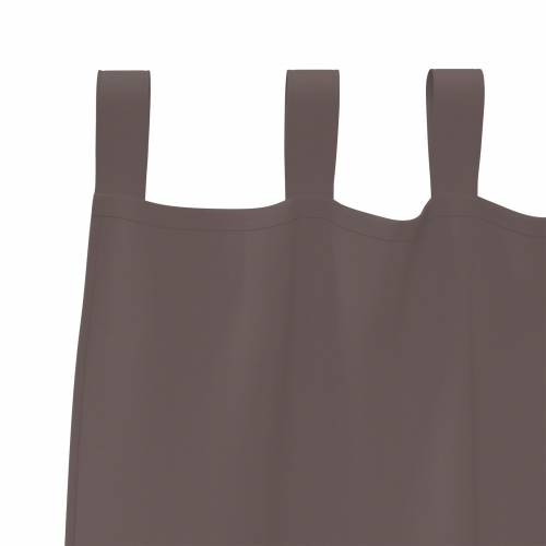 Zavjese sa zavjesama 2 pcs Tamno smeđa 245 x 140 cm Poliester Cijena
