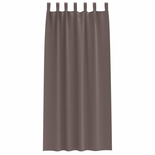 Zavjese sa zavjesama 2 pcs Tamno smeđa 260 x 140 cm Poliester Cijena