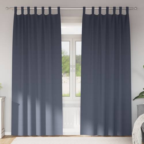 Zavjese sa zavjesama 2 pcs Antracit 260 x 140 cm Poliester Cijena