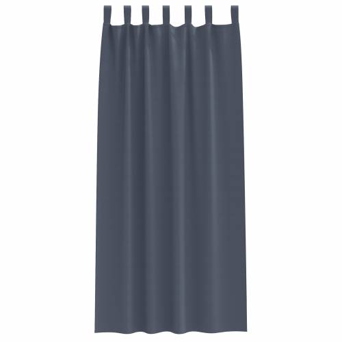 Zavjese sa zavjesama 2 pcs Antracit 260 x 140 cm Poliester Cijena
