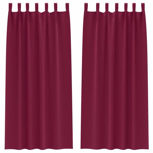 Zavjese sa zavjesama 2 pcs Svijetlo siva 260 x 140 cm Poliester Cijena