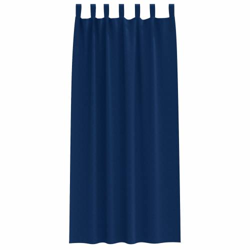 Zavjese sa zavjesama 2 pcs Tamno plava 260 x 140 cm Poliester Cijena