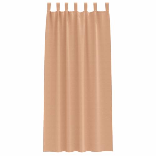 Zavjese sa zavjesama 2 pcs Svjetlosmeđa 245 x 140 cm Poliester Cijena