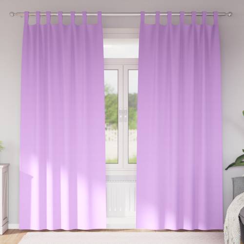 Zavjese sa zavjesama 2 pcs Ljubičasta 245 x 140 cm Poliester Cijena