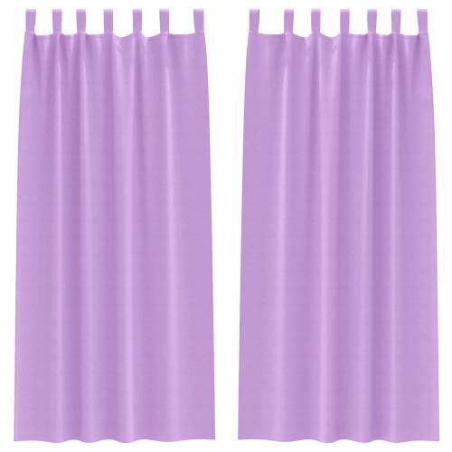 Zavjese sa zavjesama 2 pcs Ljubičasta 245 x 140 cm Poliester Cijena