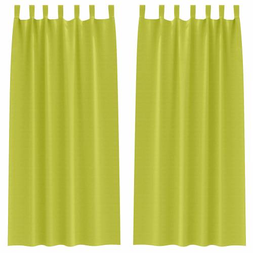 Zavjese 2 pcs Jabukova zelena 260 x 140 cm Poliester Cijena