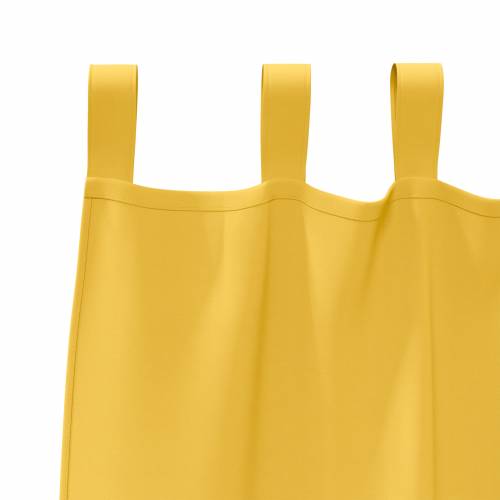 Zavjese 2 pcs žuta boja senfa 245 x 140 cm Poliester Cijena