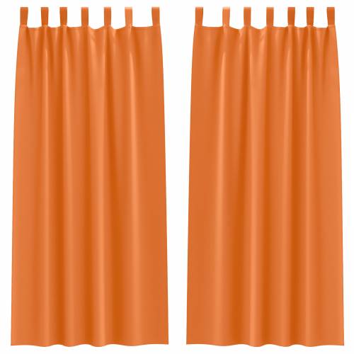Zavjese 2 pcs Svijetla narančasta 245 x 140 cm Poliester Cijena