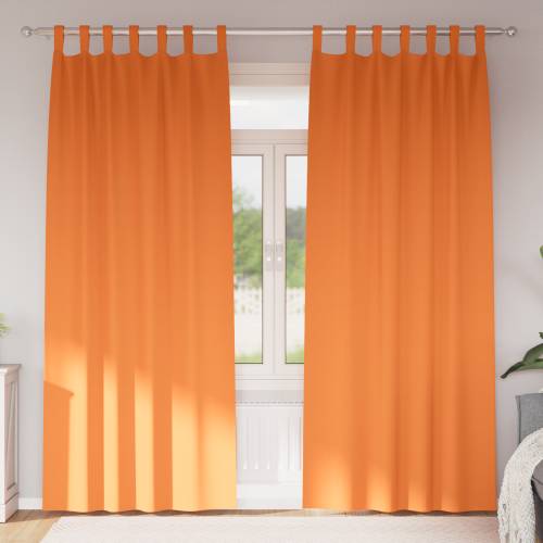 Zavjese 2 pcs Svijetla narančasta 260 x 140 cm Poliester Cijena