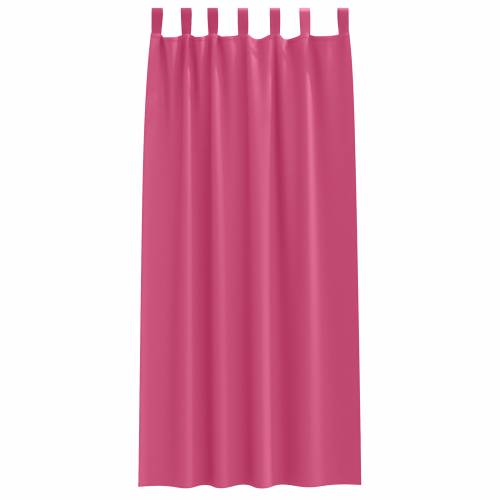 Zavjese sa zavjesama 2 pcs Svijetla roza 260 x 140 cm Poliester Cijena
