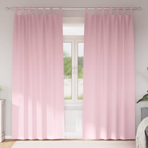 Zavjese 2 pcs Bebe ružičasta 260 x 140 cm Poliester Cijena
