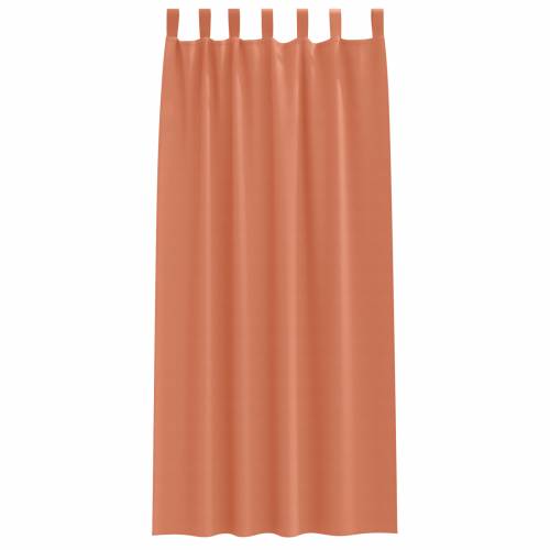 Zavjese sa zavjesama 2 pcs Terakota 260 x 140 cm Poliester Cijena