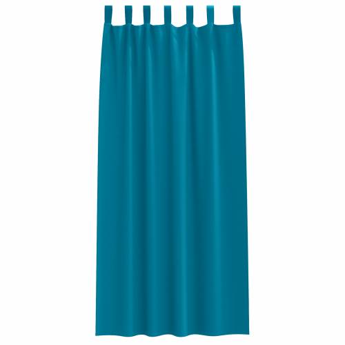 Zavjese sa zavjesama 2 pcs Tirkizna 245 x 140 cm Poliester Cijena