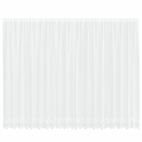 Zavjese sa zavjesama Cvjetni Bijela 500 x 220 cm Poliester Cijena