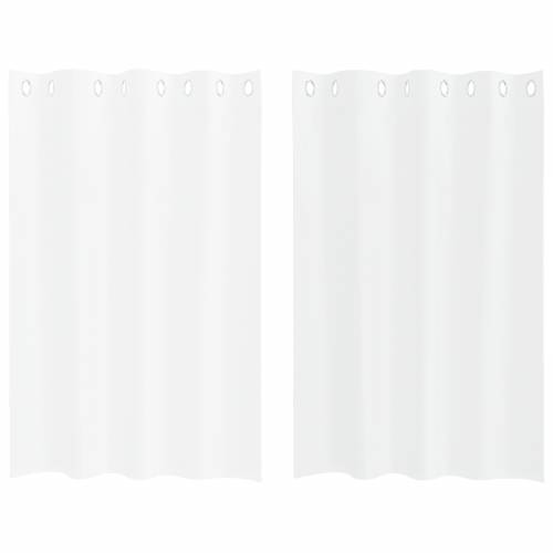 Zavjese sa zavjesama 2 pcs Bijela 140 x 140 cm Poliester Cijena