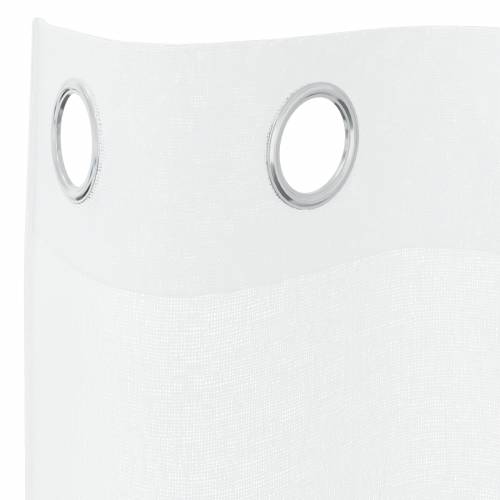 Zavjese sa zavjesama 2 pcs Bijela 140 x 140 cm Poliester Cijena