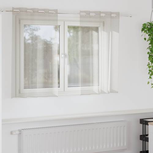 Zavjese sa zavjesama 2 pcs Krem 140 x 140 cm Poliester Cijena