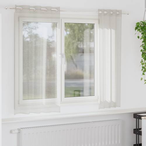 Zavjese sa zavjesama 2 pcs Krem 140 x 175 cm Poliester Cijena
