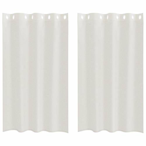 Zavjese sa zavjesama 2 pcs Krem 140 x 175 cm Poliester Cijena