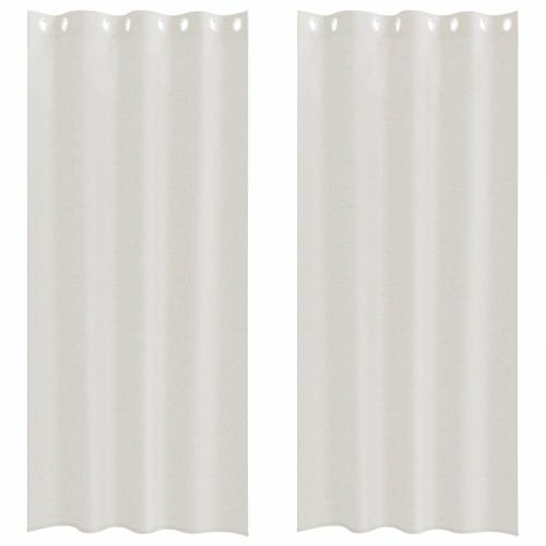 Zavjese sa zavjesama 2 pcs Krem 140 x 245 cm Poliester Cijena