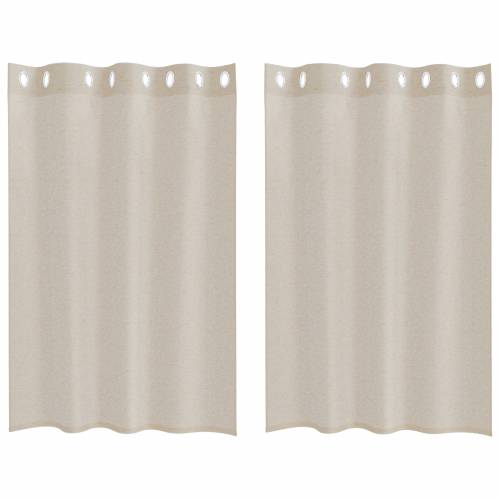 Zavjese sa zavjesama 2 pcs Pijesak 140 x 140 cm Poliester Cijena
