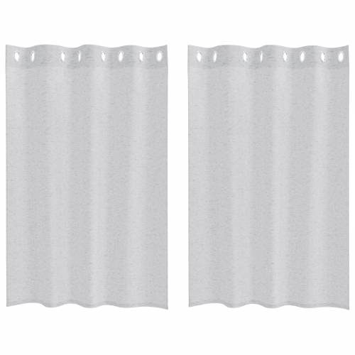 Zavjese sa zavjesama 2 pcs Svjetlosiva 140 x 140 cm Poliester Cijena