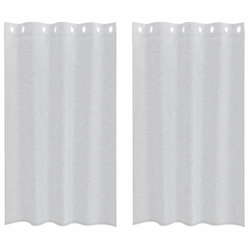 Zavjese sa zavjesama 2 pcs Svjetlosiva 140 x 175 cm Poliester Cijena