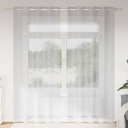 Zavjese sa zavjesama 2 pcs Svjetlosiva 140 x 225 cm Poliester Cijena