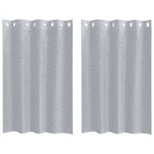 Zavjese sa zavjesama 2 pcs Tamnosiva 140 x 140 cm Poliester Cijena
