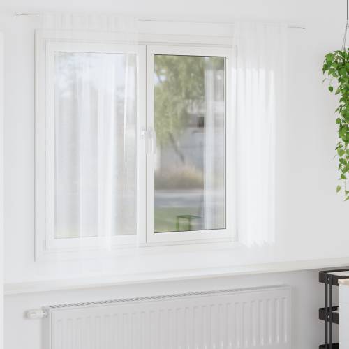 Zavjese sa zavjesama 2 pcs Bijela 140 x 175 cm Poliester Cijena