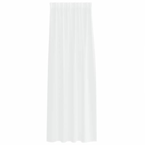 Zavjese sa zavjesama 2 pcs Bijela 140 x 260 cm Poliester Cijena