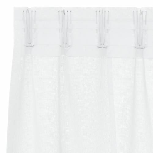 Zavjese sa zavjesama 2 pcs Bijela 140 x 260 cm Poliester Cijena