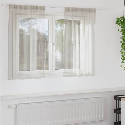 Zavjese sa zavjesama 2 pcs Krem 140 x 140 cm Poliester Cijena