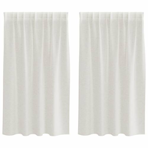 Zavjese sa zavjesama 2 pcs Krem 140 x 140 cm Poliester Cijena